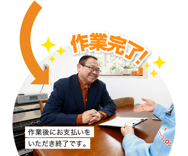 5.作業完了